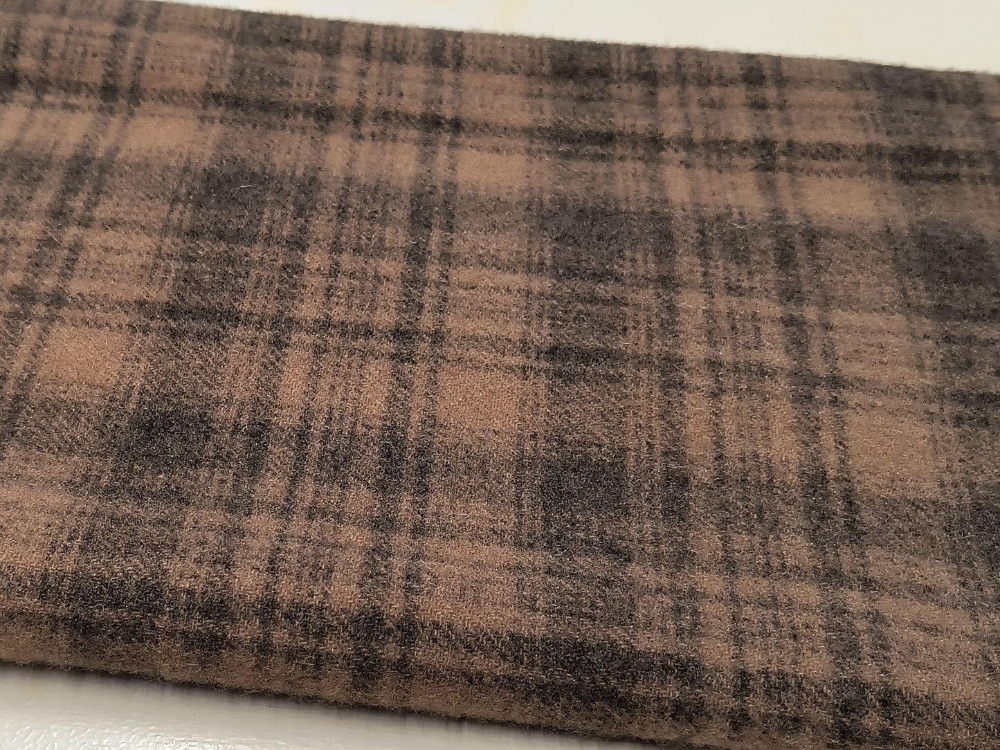CHOCOLATE Hand Dyed Plaid Wool (Medium) (Wholesale)