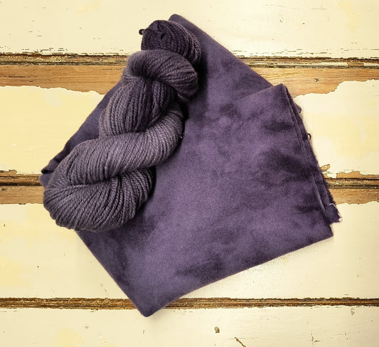 Eggplant Hand Dyed Wool Yarn