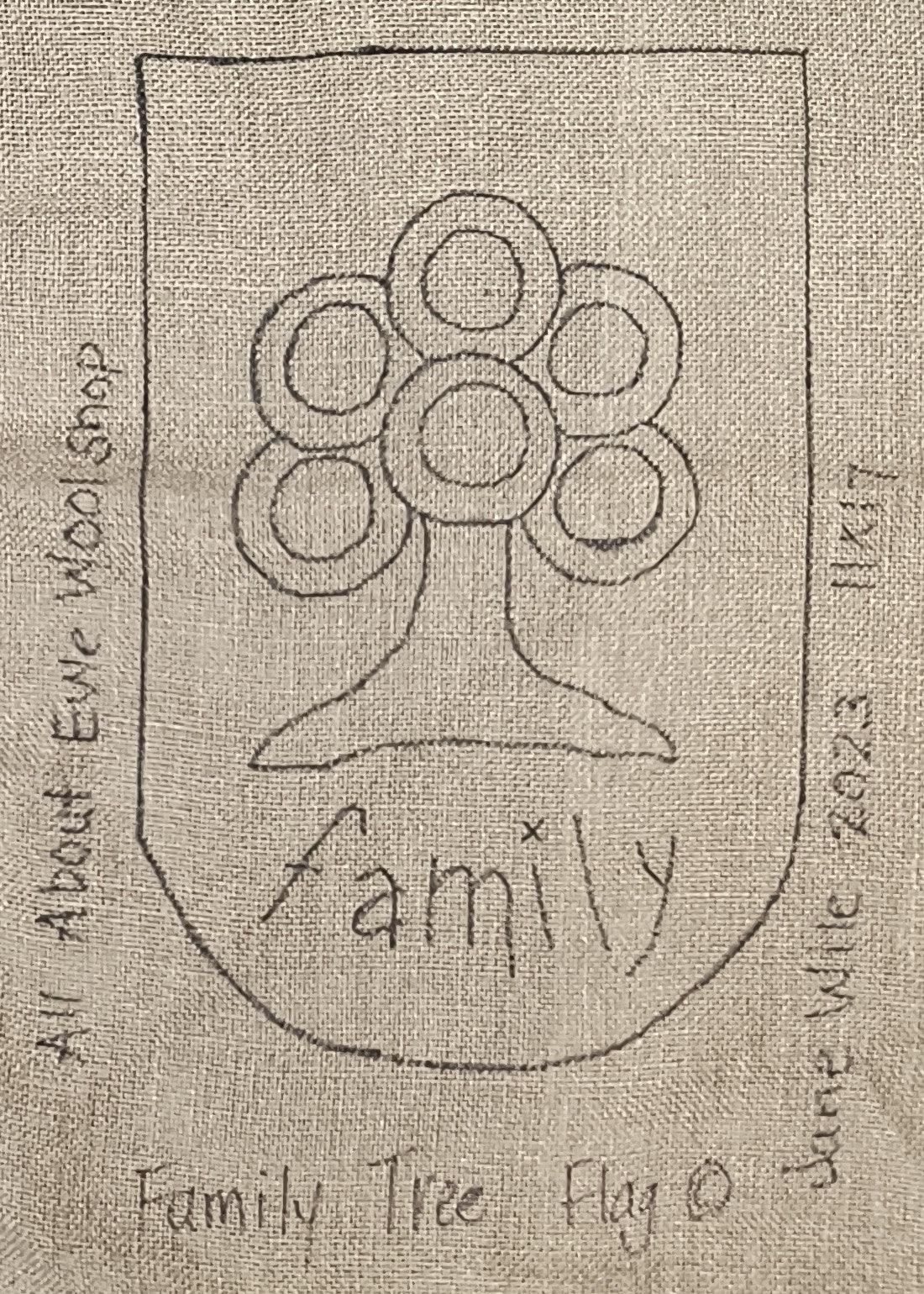 FAMILY TREE Flag Pattern - All About Ewe Wool Shop