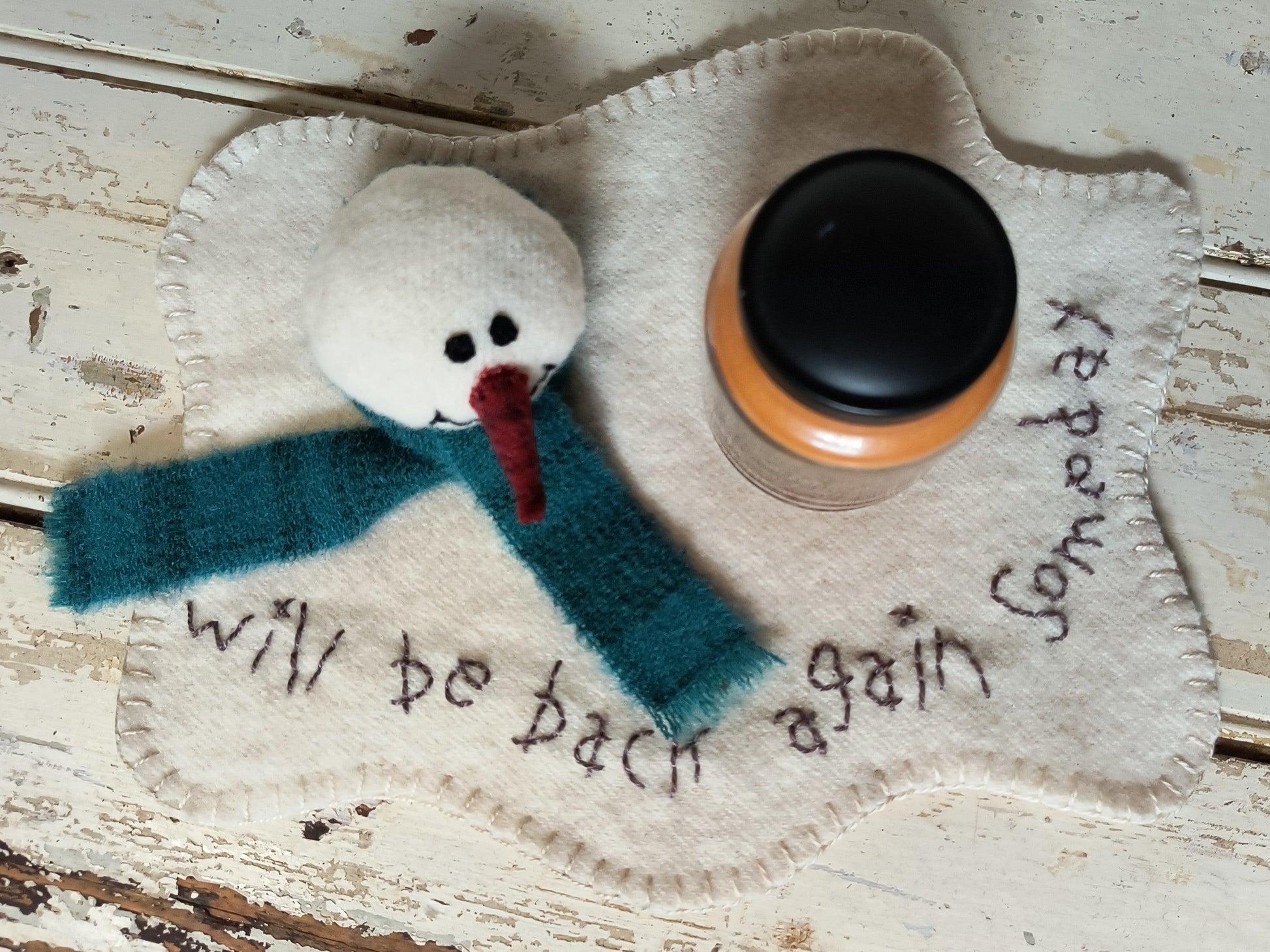 FROSTY CANDLE MAT Digital Download - All About Ewe Wool Shop