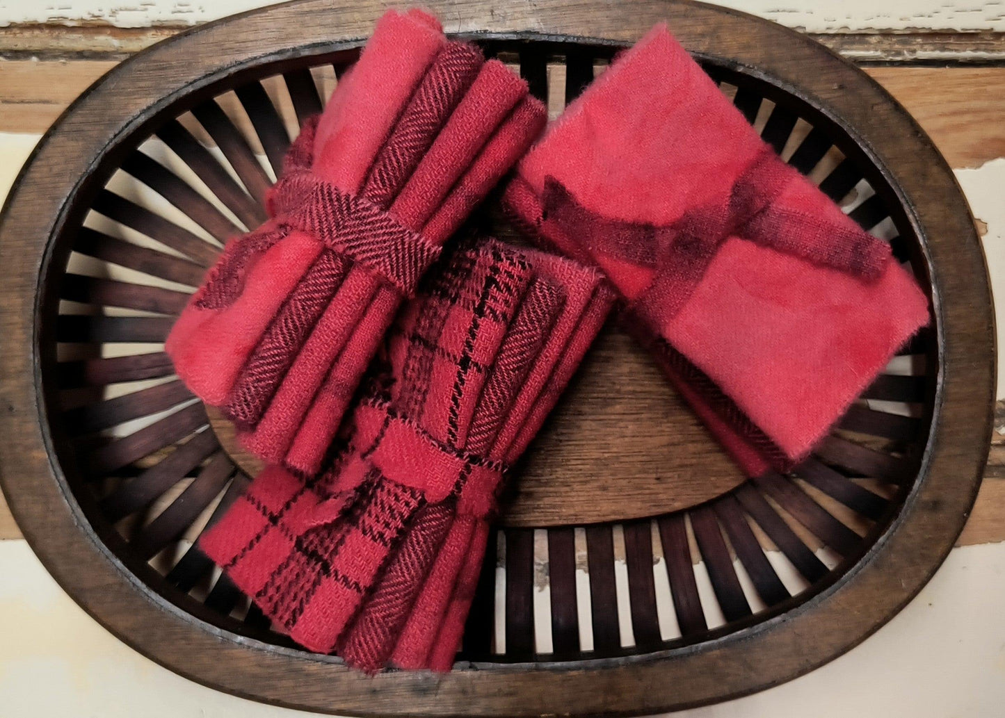 TURKEY RED BUNDLE Hand Dyed Wool - All About Ewe Wool Shop
