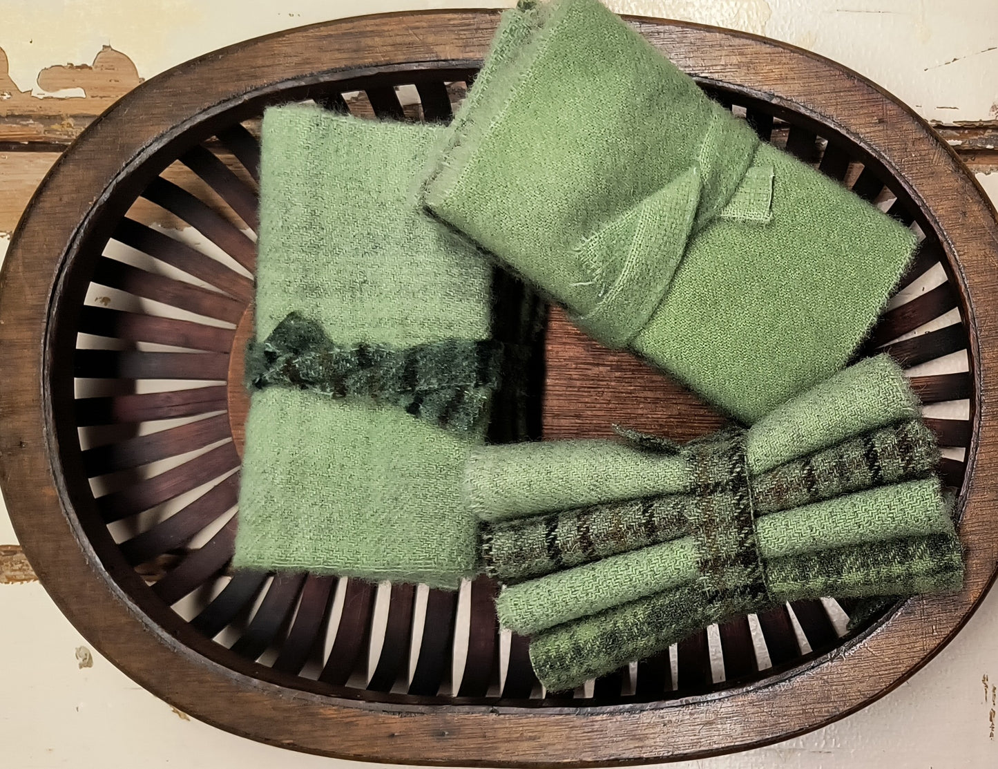 MOSS GREEN BUNDLE Hand Dyed Wool