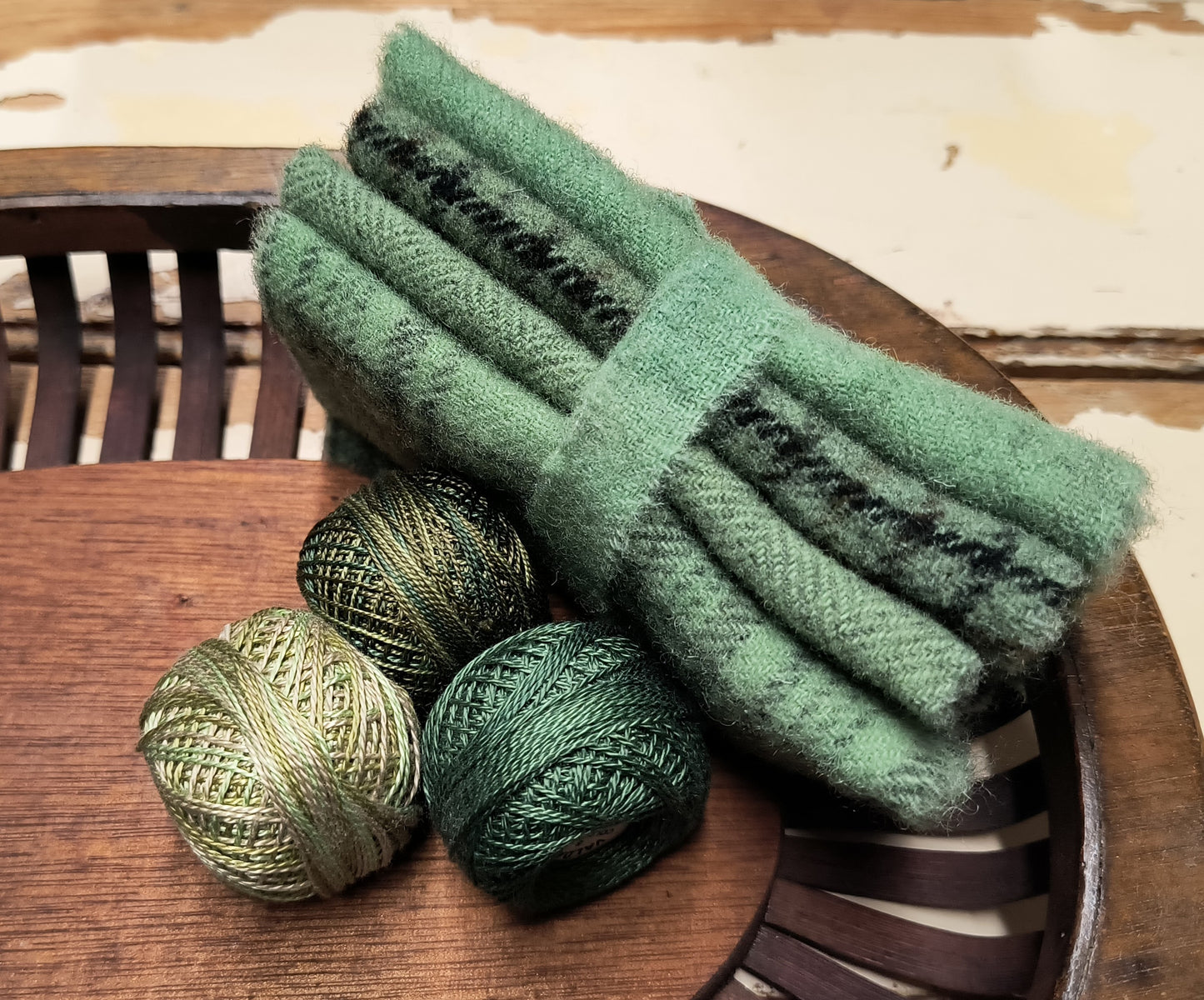 LIMITED EDITION GREEN BUNDLE Hand Dyed Wool
