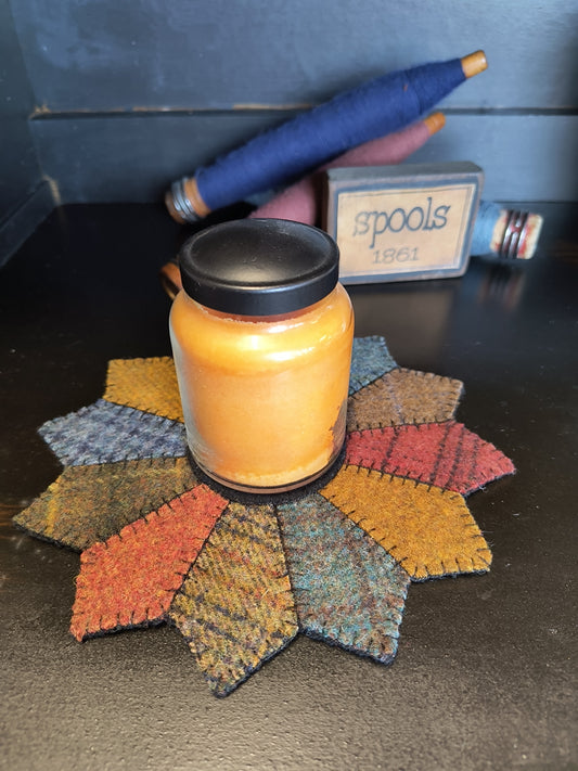 DRESDEN PLATE (Small) Wool Mat Kit