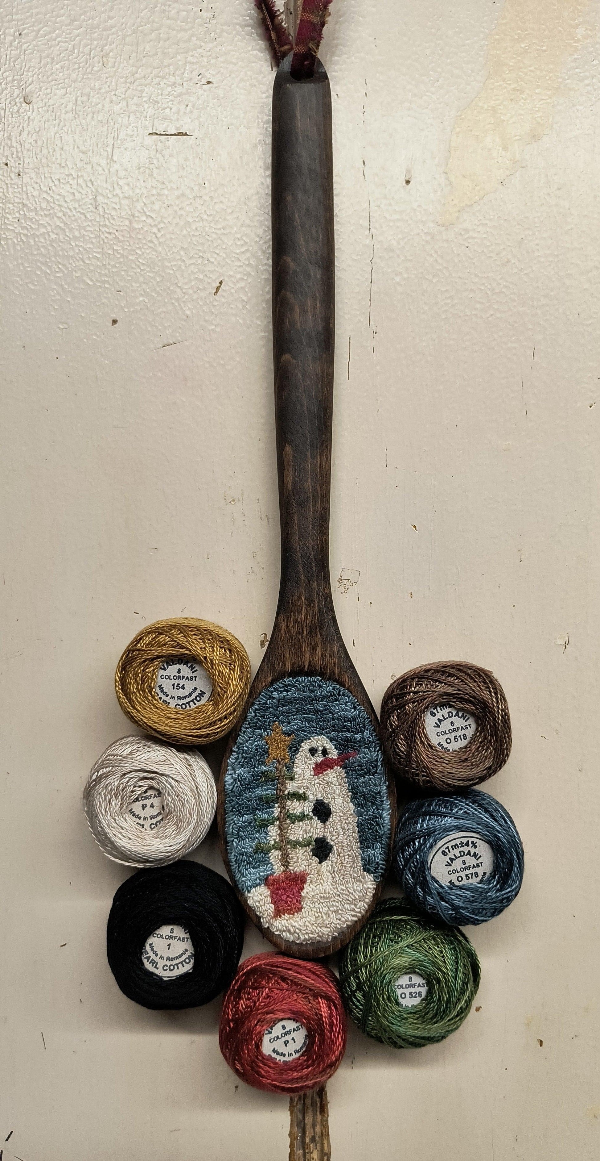 SNOWMAN SPOONER Kit - All About Ewe Wool Shop