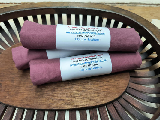 Dark Mauve Aged Muslin - All About Ewe Wool Shop