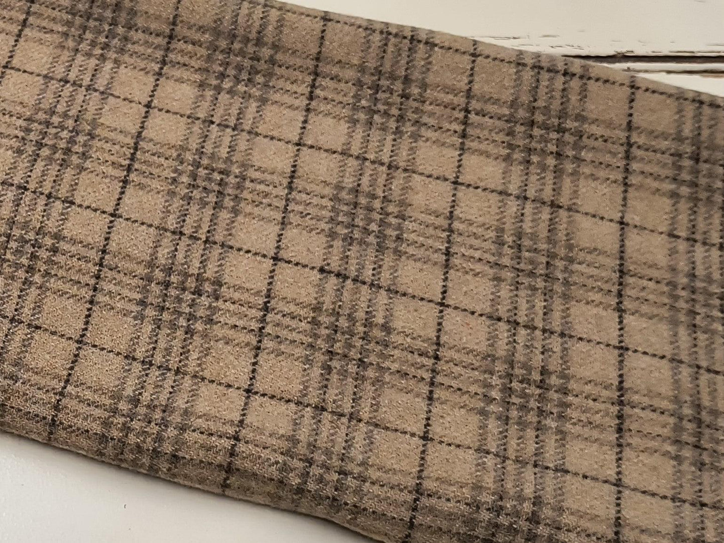 Quarter Yard Wool Off The Bolt | Brown/Neutral 115 - All About Ewe Wool Shop