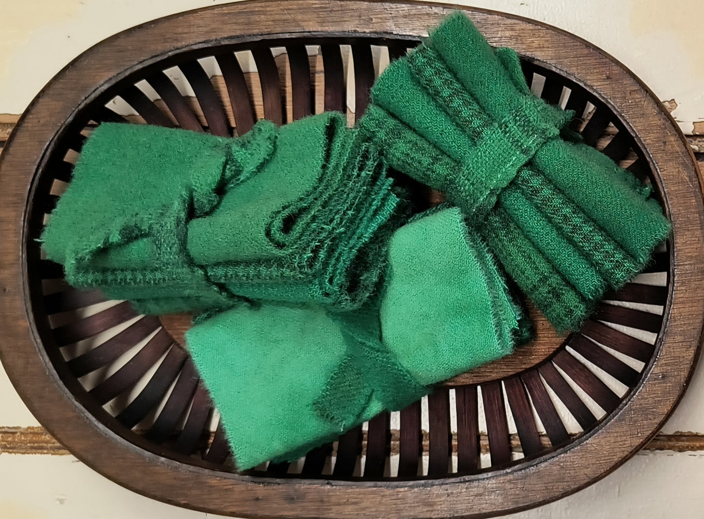 BRILLIANT GREEN BUNDLE Hand Dyed Wool