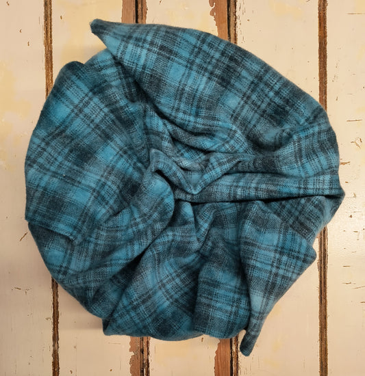FOREST GREEN 01 M Hand Dyed Plaid Wool (Medium)