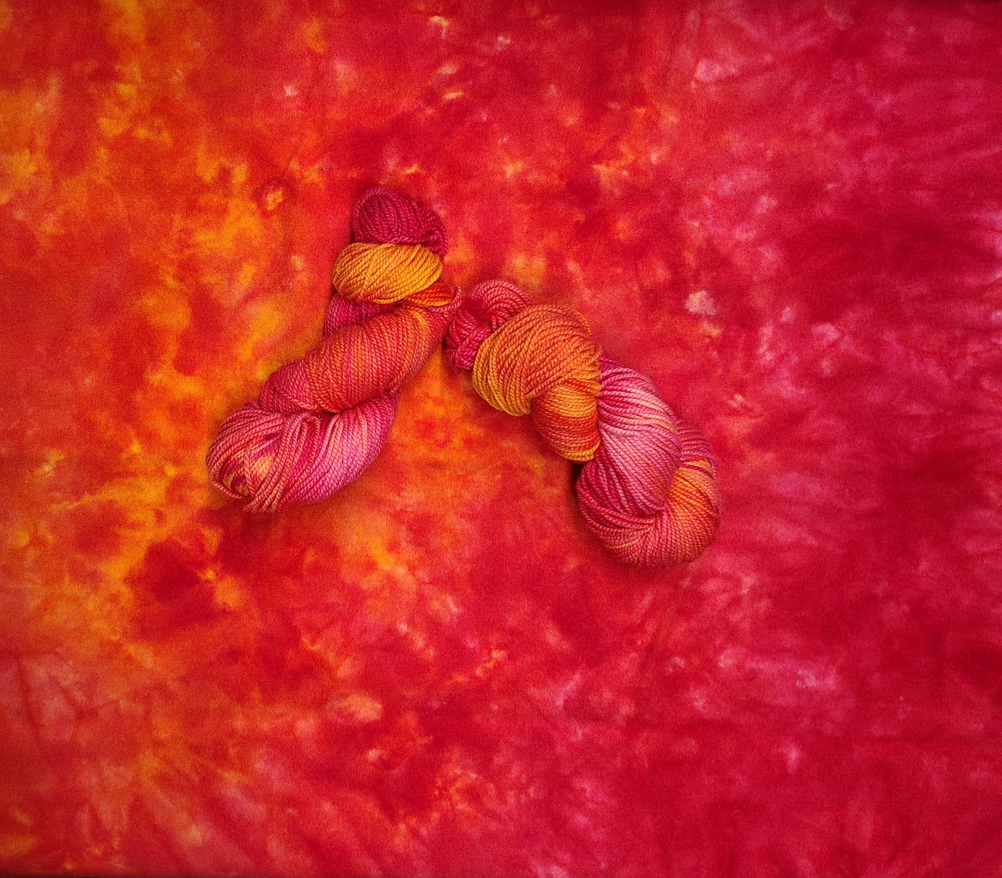 Zesty Zinnia Hand Dyed Wool