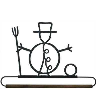 6in Snowman Metal Hanger