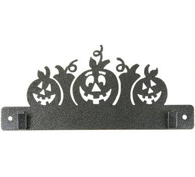 10in Pumpkin Metal Hanger