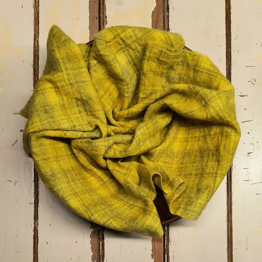 YELLOW Hand Dyed Plaid Wool (Light) (Wholesale)