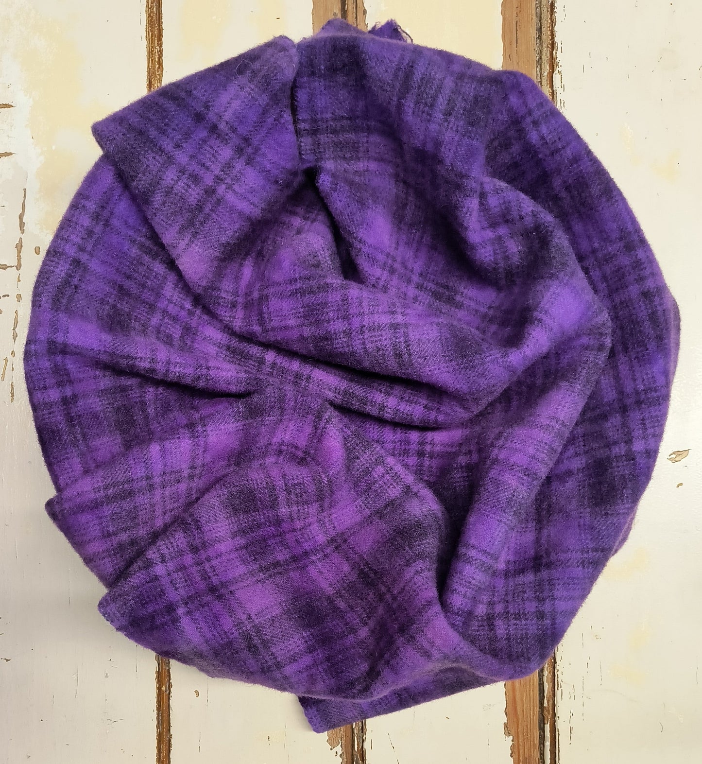 BLUE VIOLET Hand Dyed Plaid Wool (Medium) (Wholesale)
