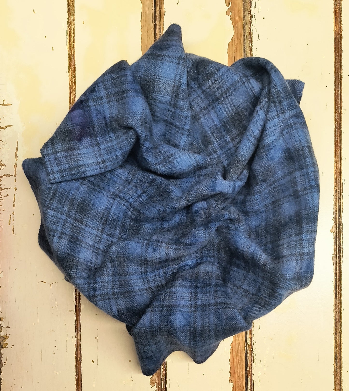 CORNFLOWER Hand Dyed Plaid Wool (Medium) (Wholesale)