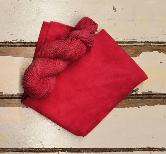 Bright Red 01 M Hand Dyed Wool Yarn (Wholesale)
