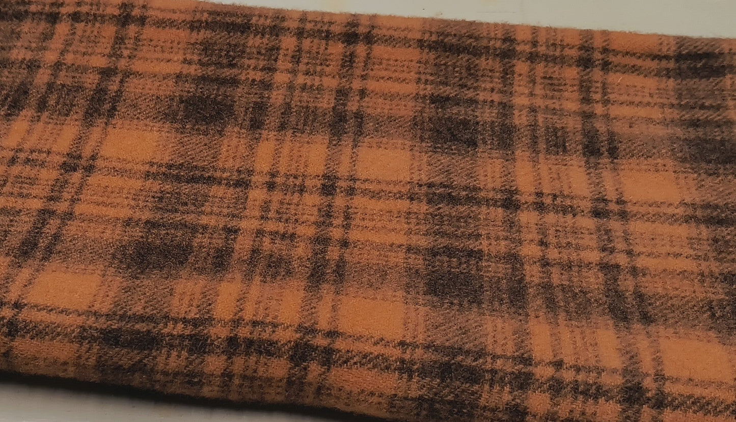 SPICED PUMPKIN Hand Dyed Plaid Wool (Medium) (Wholesale)