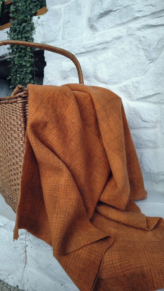 Bright Orange Hand Dyed GP Wool