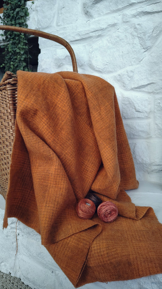 Bright Orange Hand Dyed GP Wool