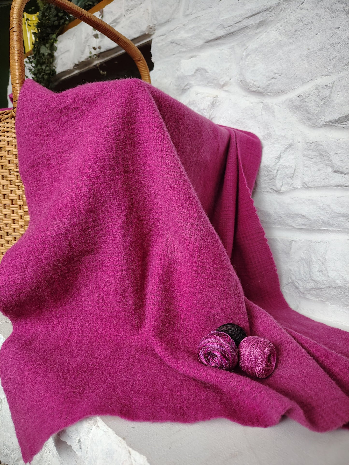 Fuchsia Hand Dyed GnP Wool (Wholesale)