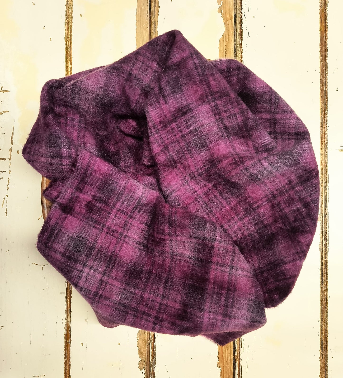SANGRIA Hand Dyed Plaid Wool (Medium) (Wholesale)