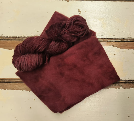 Barn Red Hand Dyed Wool Yarn (Wholesale)