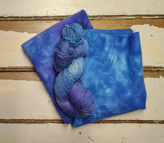 Dappled Delphinium Hand Dyed Wool Yarn (Wholesale)