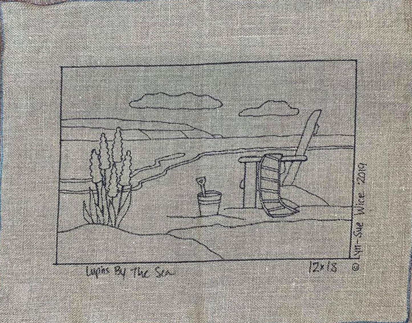 LUPINS by THE SEA Pattern - All About Ewe Wool Shop