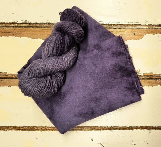 Eggplant Hand Dyed Wool Yarn (Wholesale)