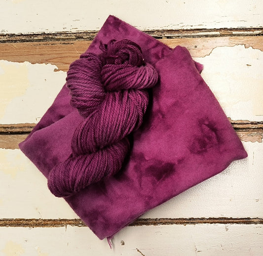 Burgundy 01 M Hand Dyed Wool Yarn (Wholesale)