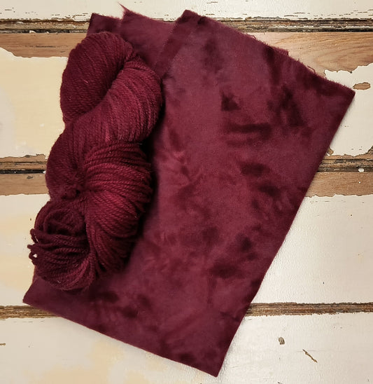 Black Cherry Hand Dyed Wool Yarn (Wholesale)