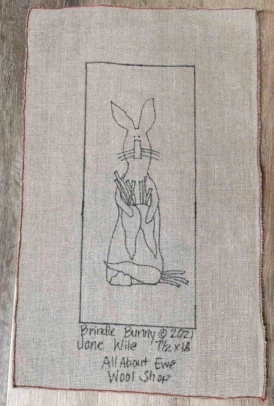 BRINDLE BUNNY Pattern - All About Ewe Wool Shop
