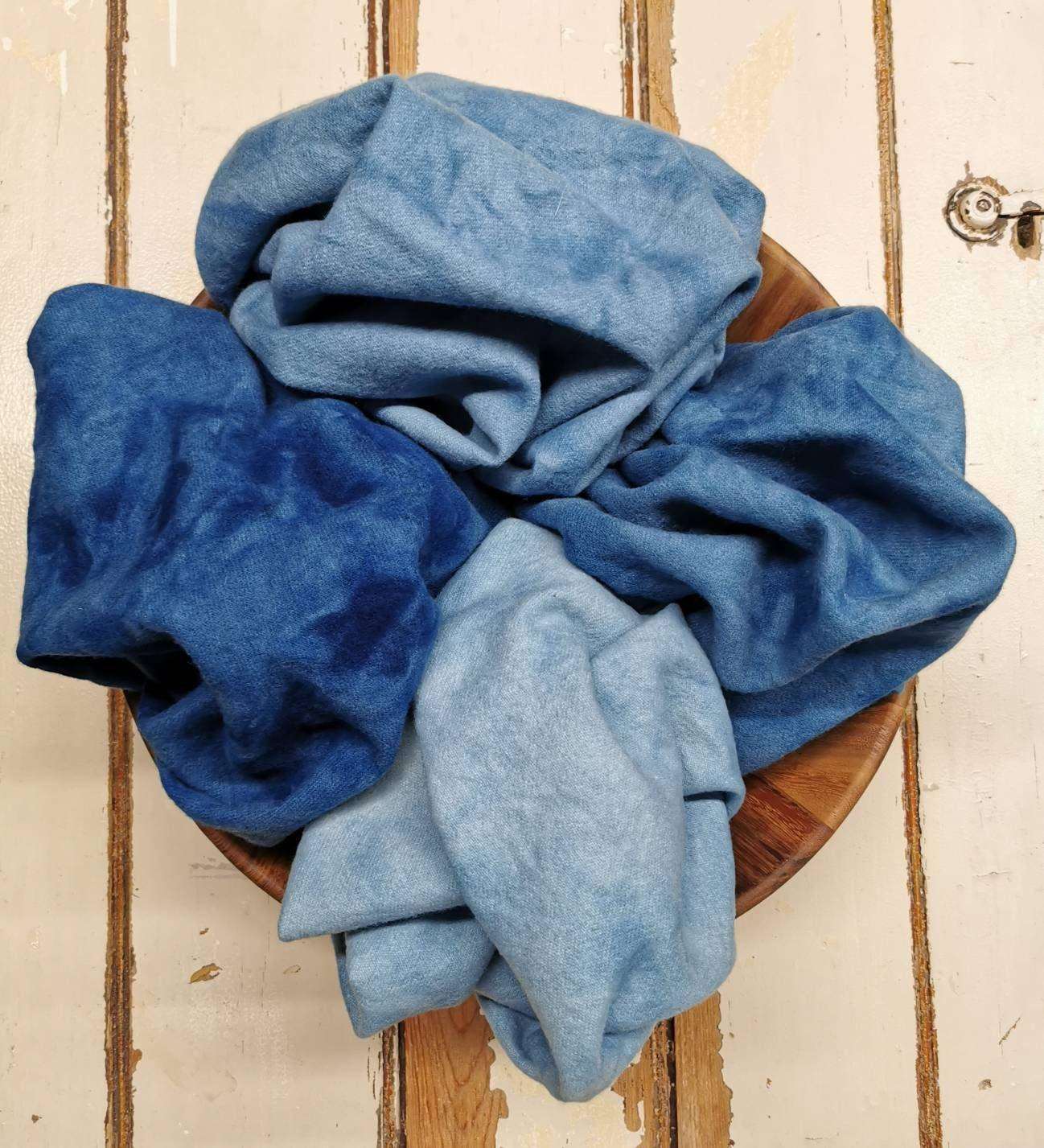 BLUE 01 Hand Dyed Wool - All About Ewe Wool Shop