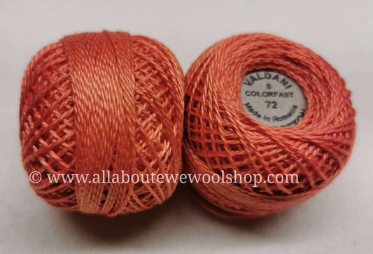 72 #8 Valdani Pearl/Perle Cotton Thread - All About Ewe Wool Shop