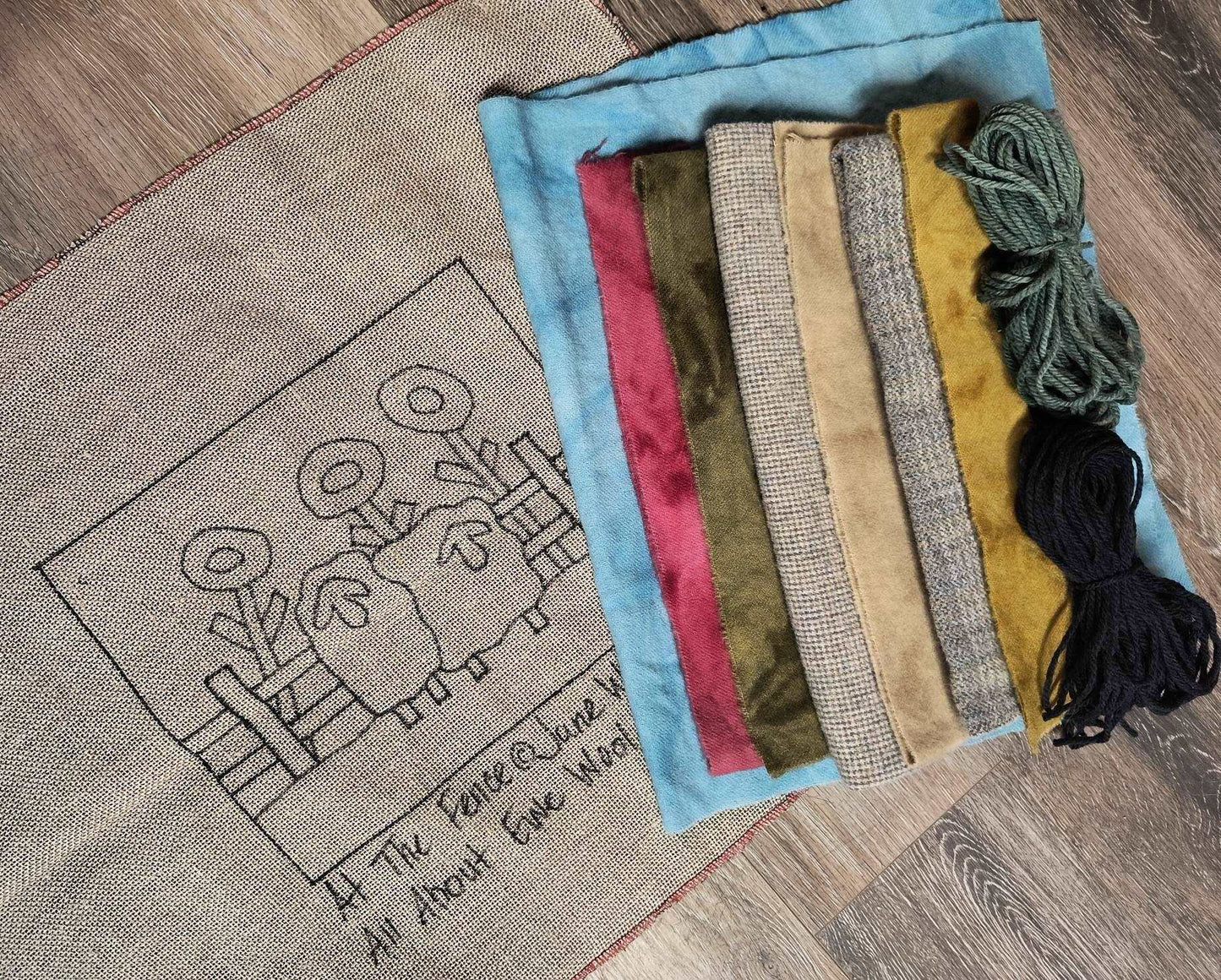 AT THE FENCE Rug Hooking Kit | Hooking | Punching