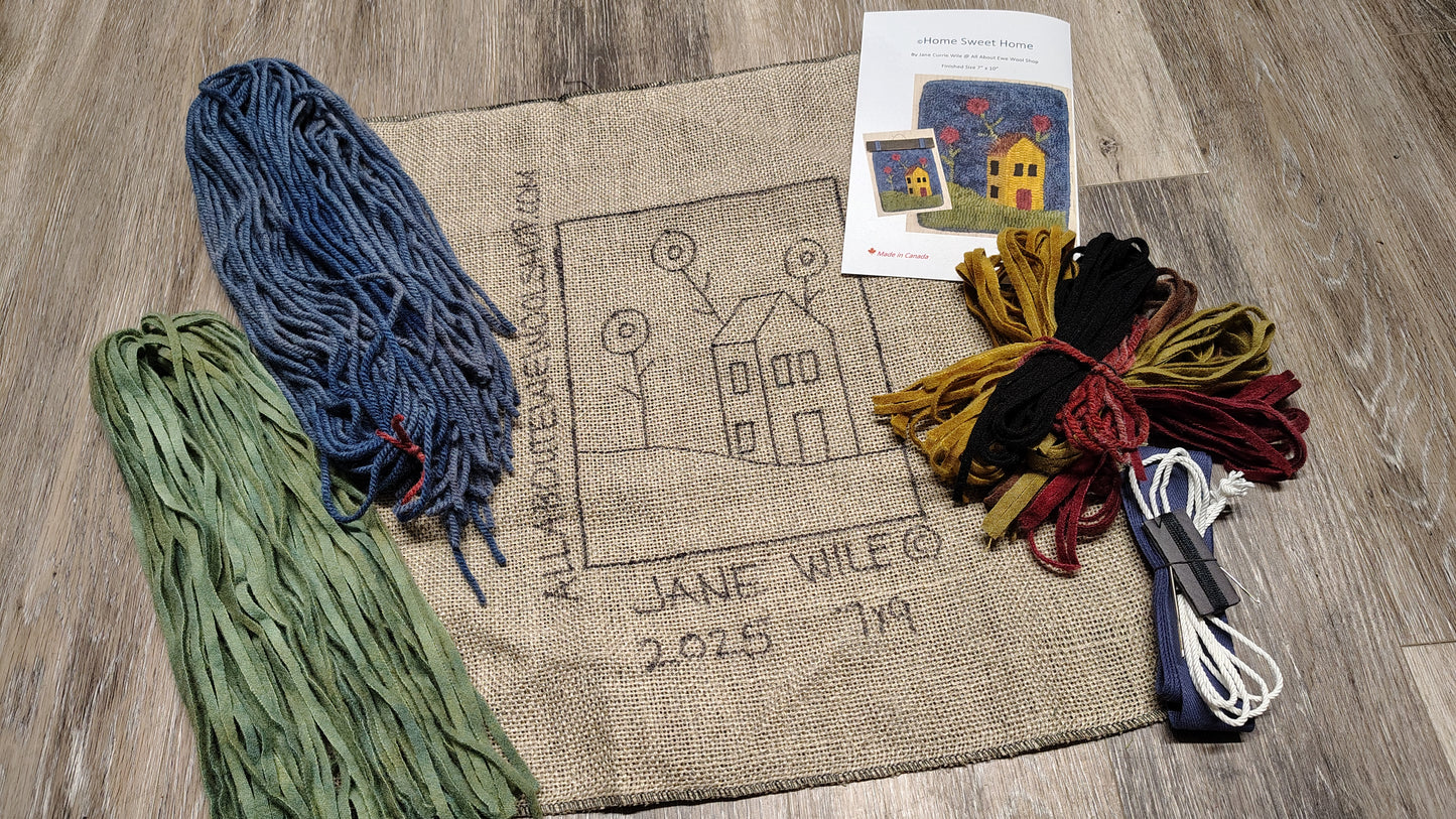 Home Sweet Home Rug Hooking Kit