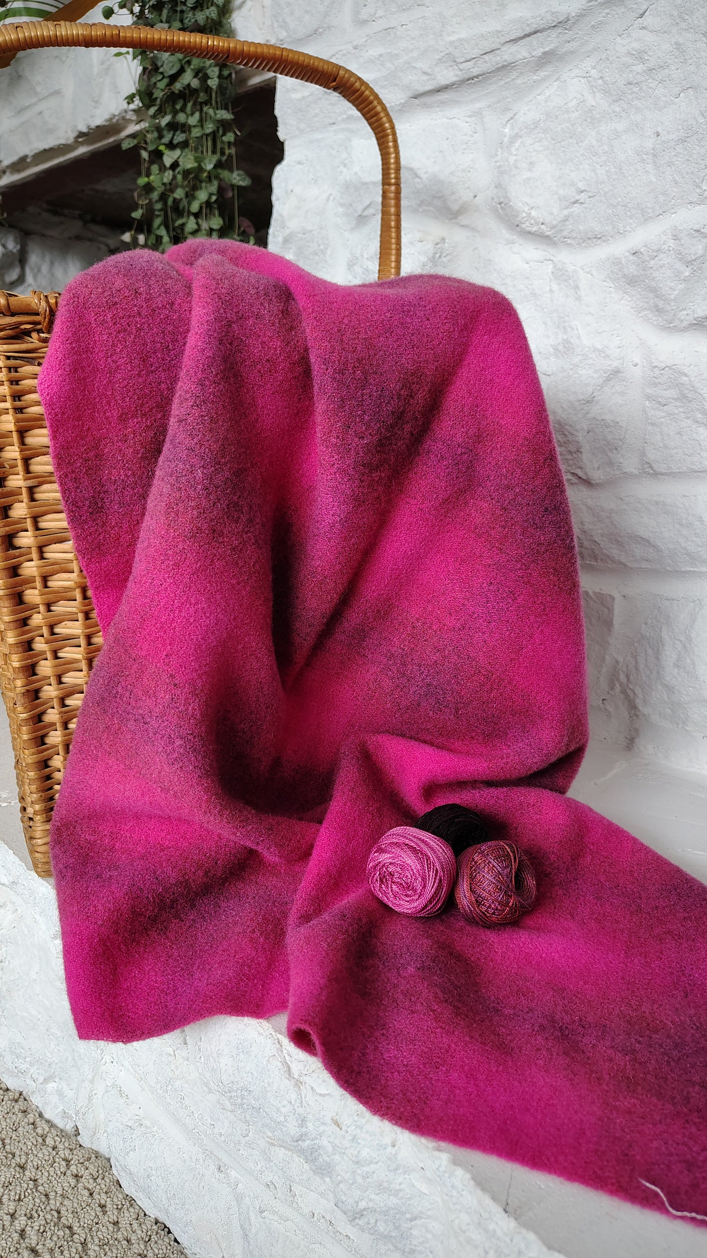 Raspberry Sorbet Hand Dyed CS Wool