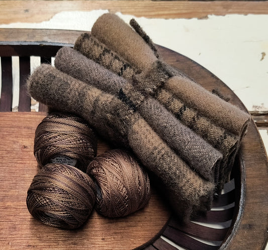 CHOCOLATE BUNDLE Hand Dyed Wool