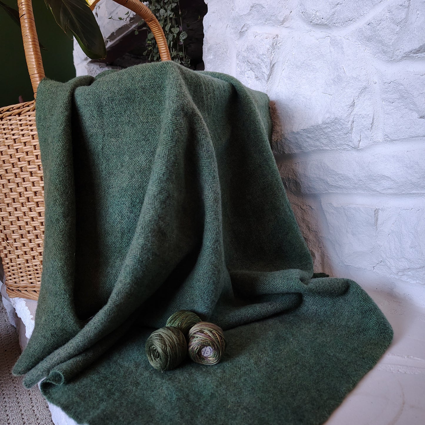Evergreen Hand Dyed Herringbone Wool (Wholesale)