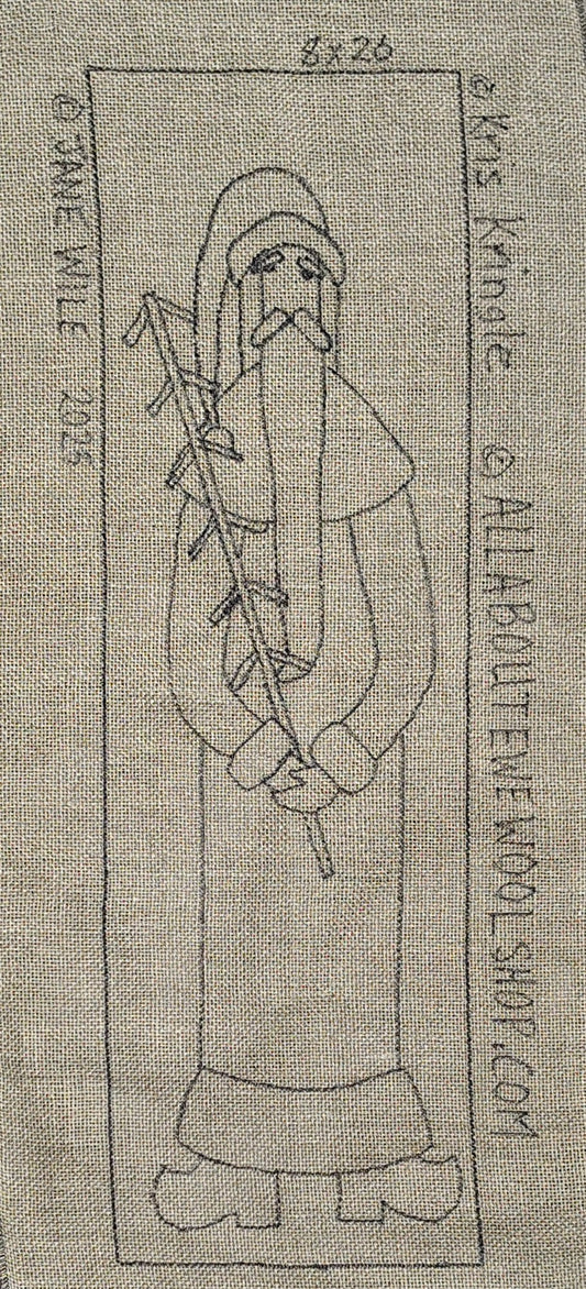 Kris Kringle Pattern on Linen