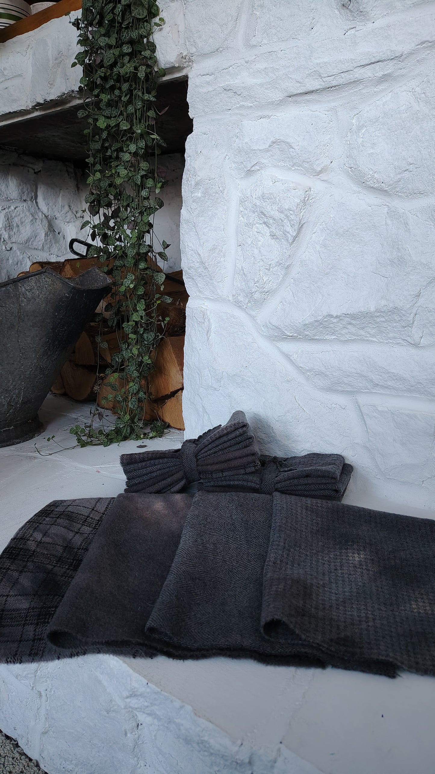 Old Smoke Hand Dyed Wool Fat Sixteenth Bundle
