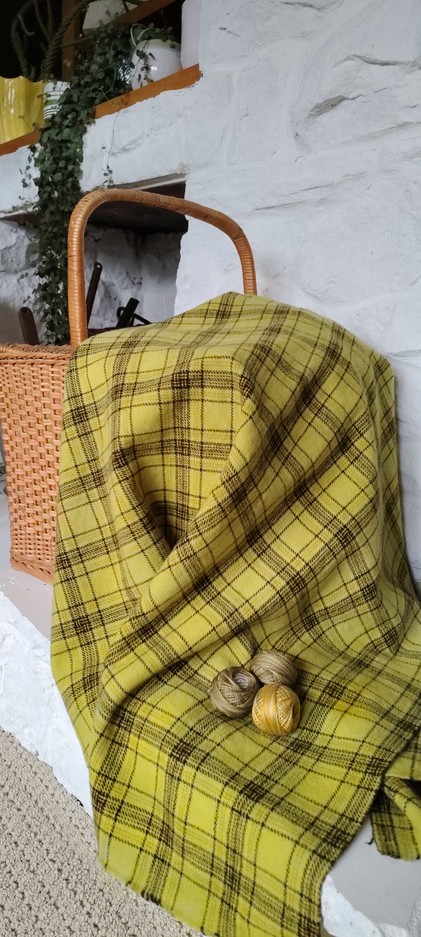 Grasshopper Hand Dyed Glen Plaid Wool