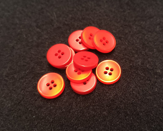 Buttons - Red Orange
