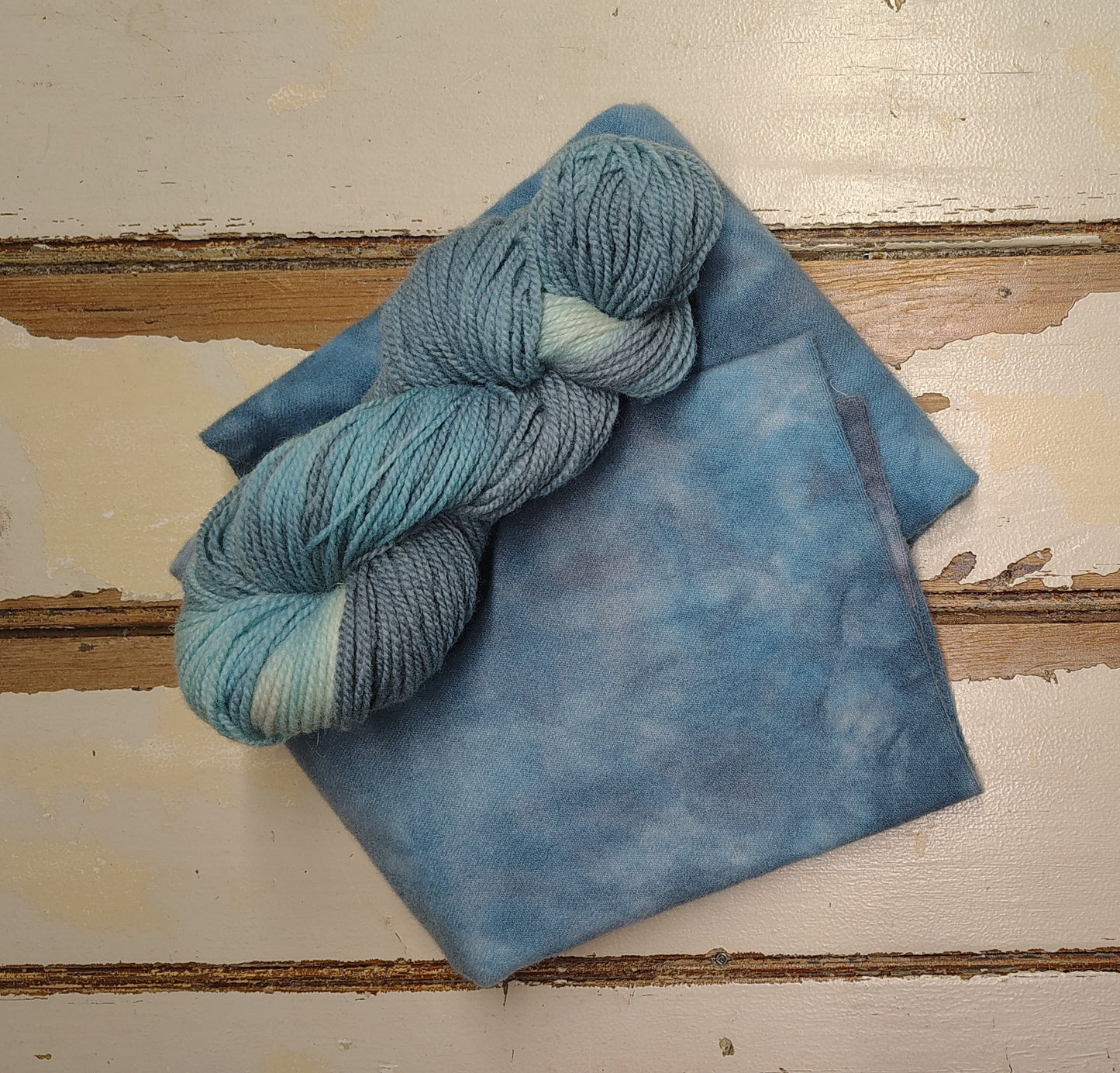 Stormy Sky Hand Dyed Wool Yarn