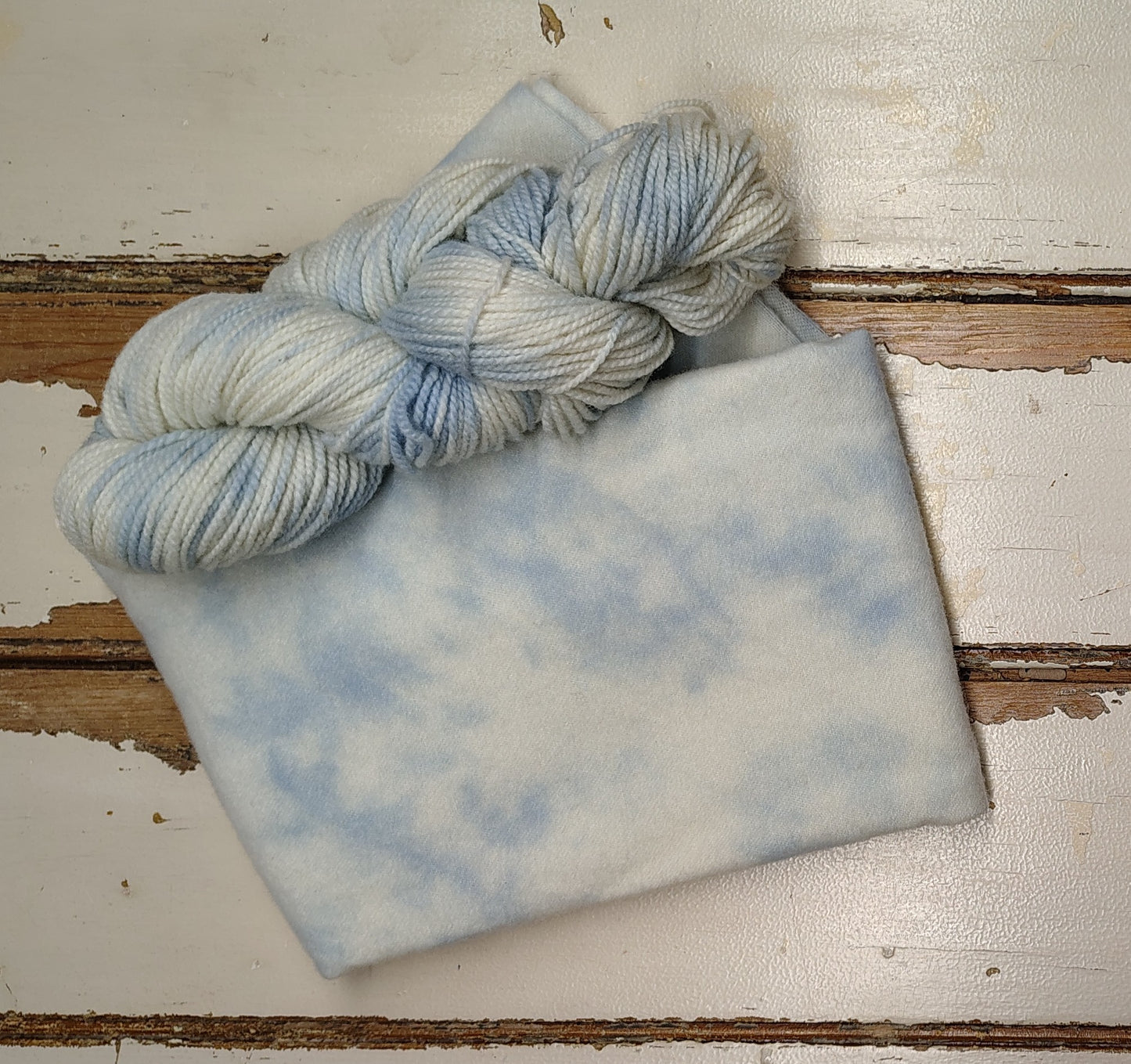 Snow Drift Hand Dyed Wool Yarn