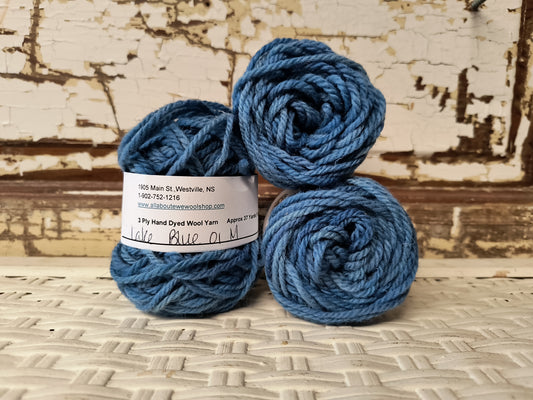 Wedgewood 01 M Hand Dyed Wool Yarn Cake