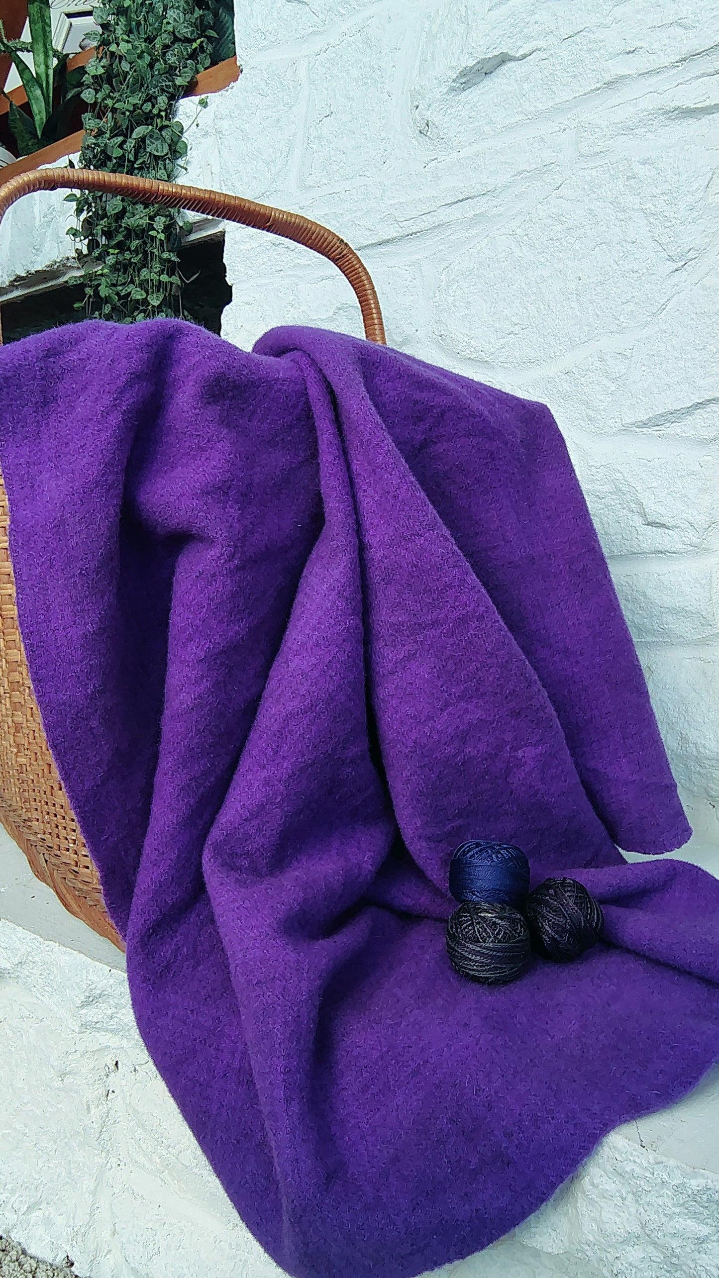 Brilliant Violet Hand Dyed GP Wool (Wholesale)