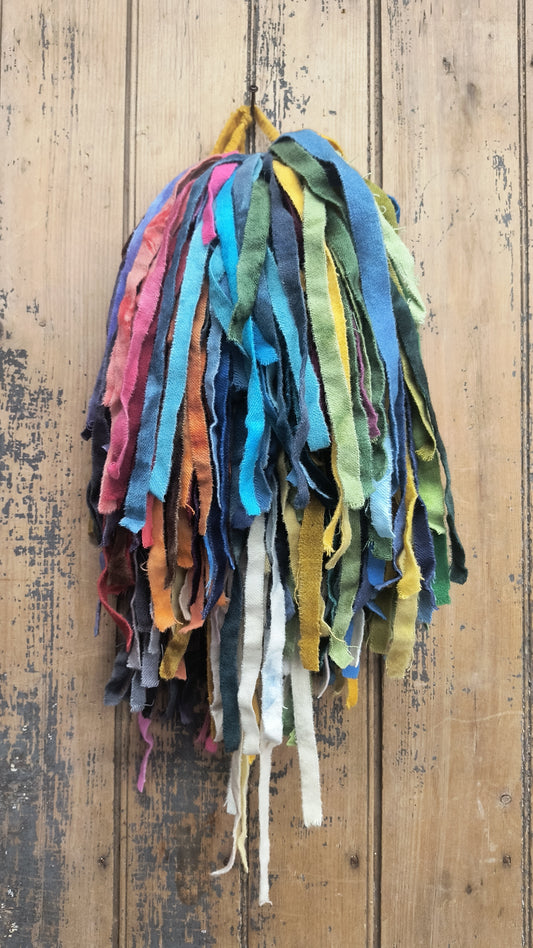 CLEARANCE | 1/2" Wide | 1lb Wool Strips E | Hand Dyed