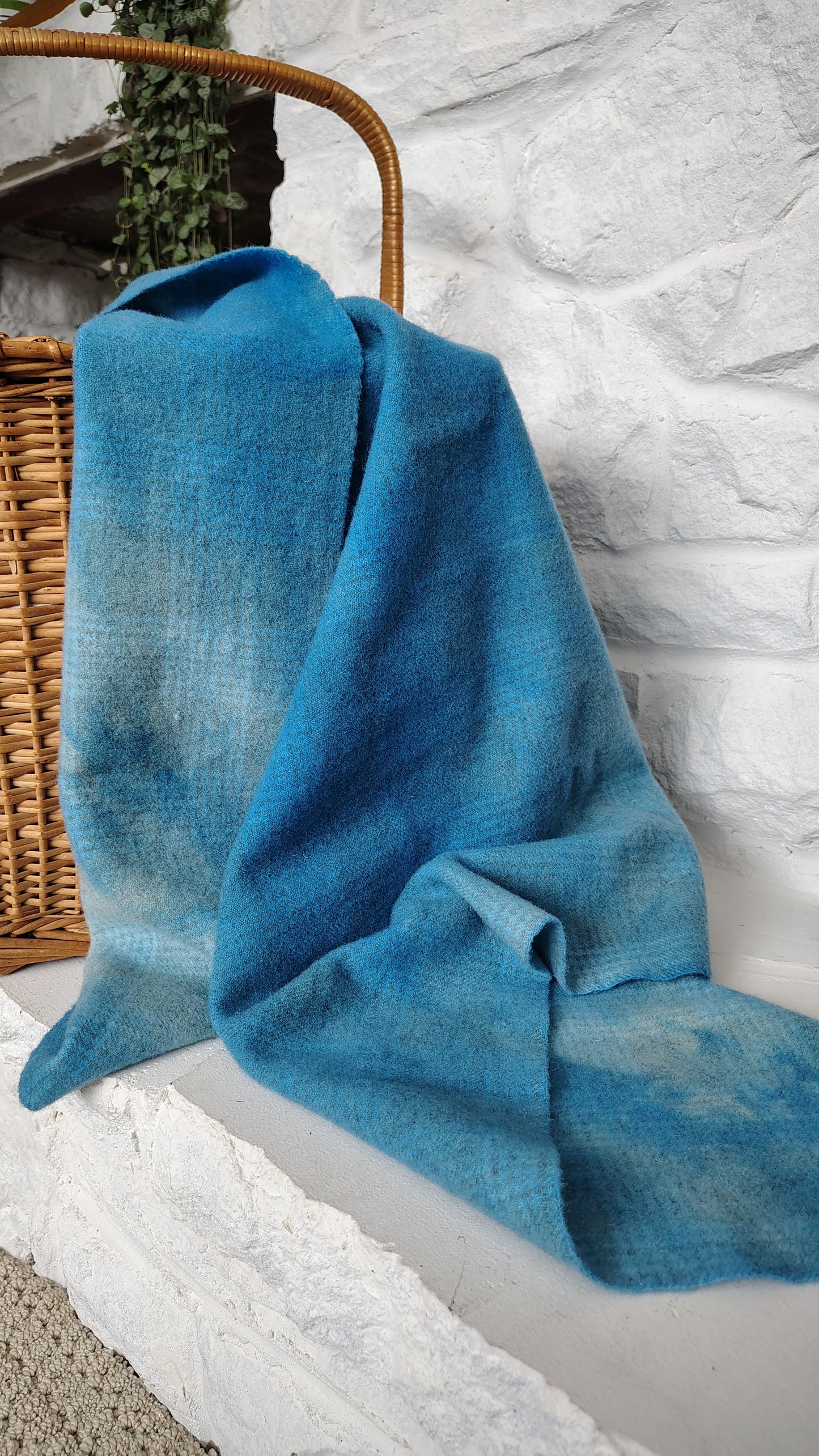 Blue Hand Dyed GP Wool