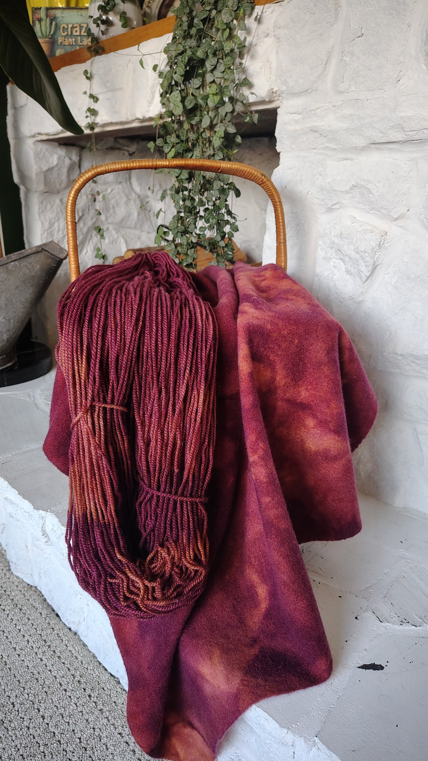 Cranberry Crush A Hand Dyed Wool